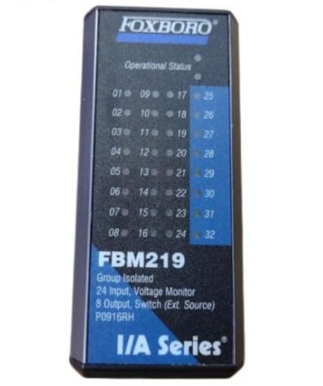 FOXBORO FBM219 P0916RH Group Isolated 24 Input Voltage Monitor